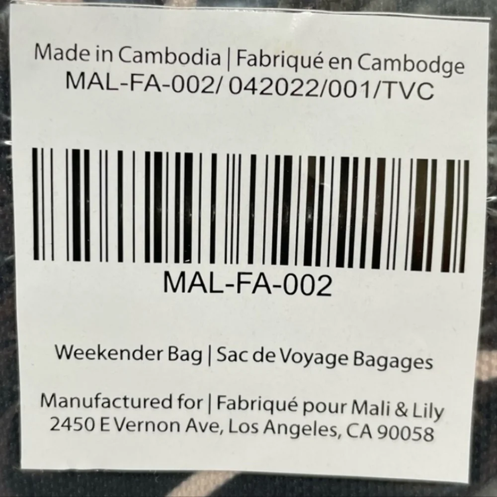 💜Mali & Lili Weekender Bag Abstract Print - Picture 8 of 12